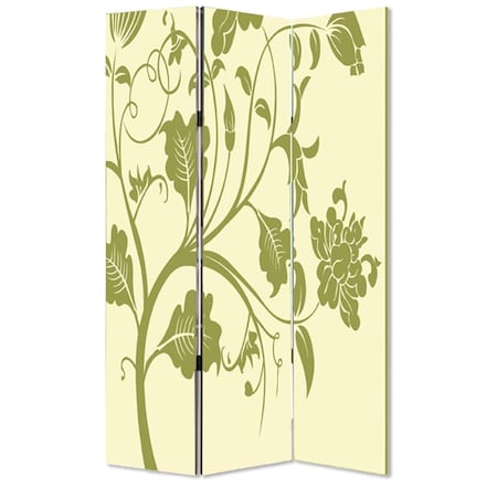 Palacedesigns 1 x 48 x 72 in. Wood Canvas 3 Panel Screen Multi Color PA3681536